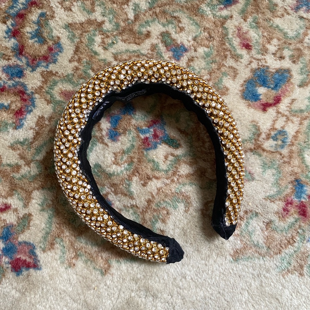 Zara Gold Rhinestone Headband